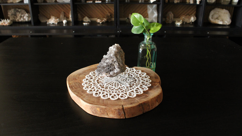Large Statement Dog Tooth Calcite with Goethite Specimen