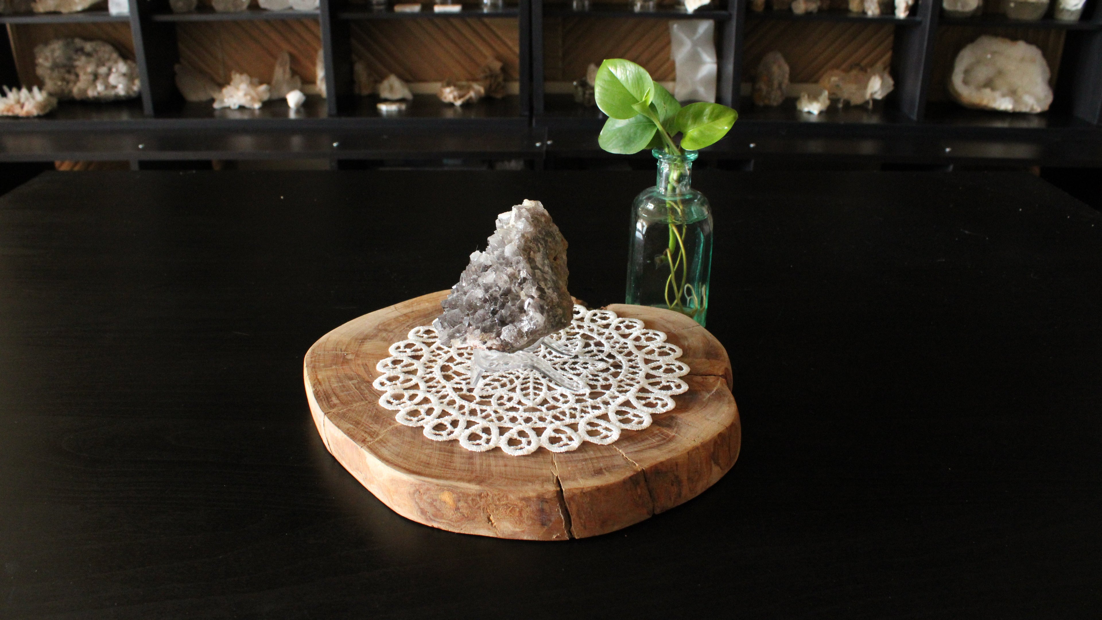 Large Statement Dog Tooth Calcite with Goethite Specimen