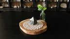 Black Agate Top Polished Point