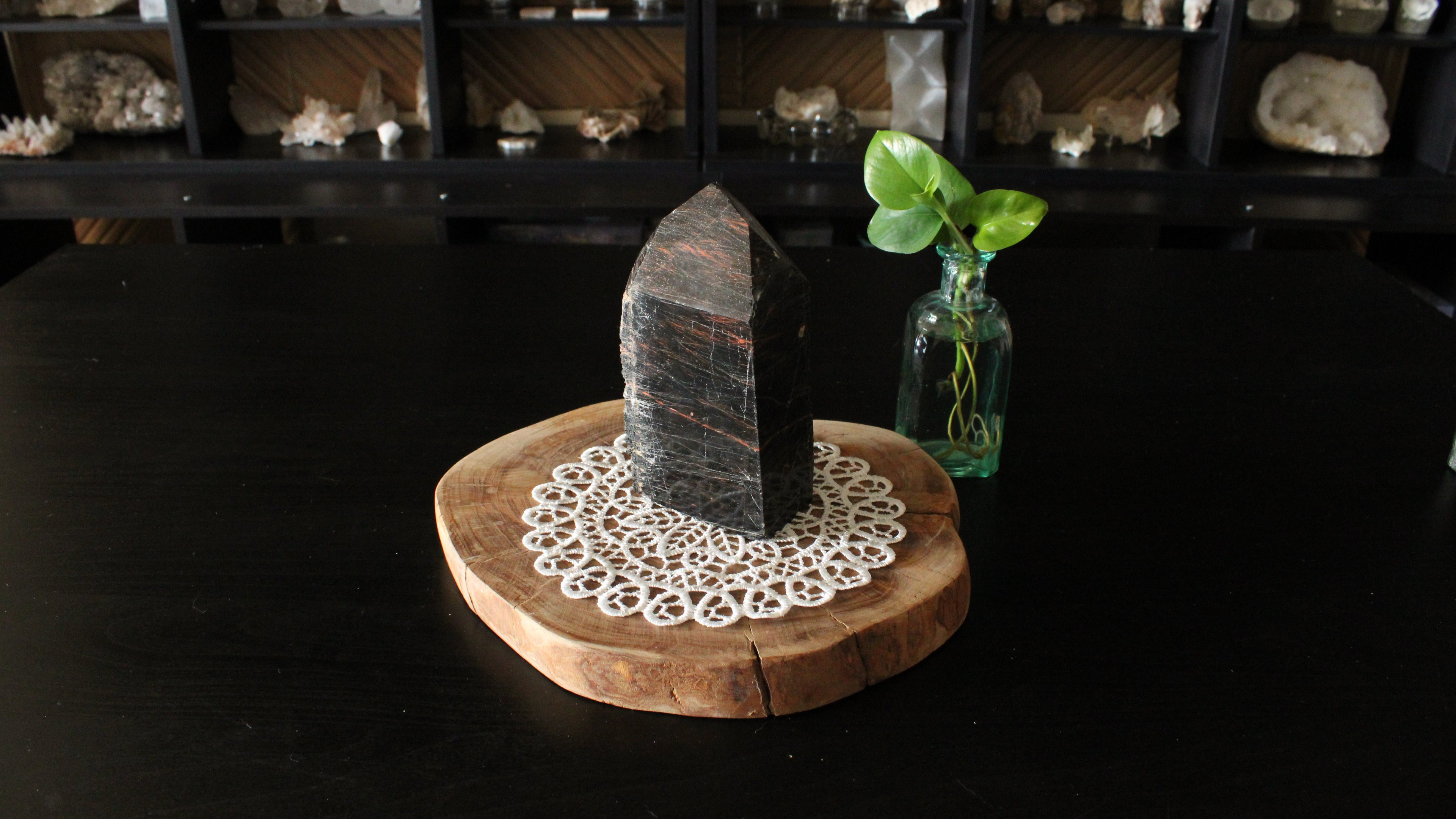 XL Mahogany Obsidian Raw Top Polished Statement Piece