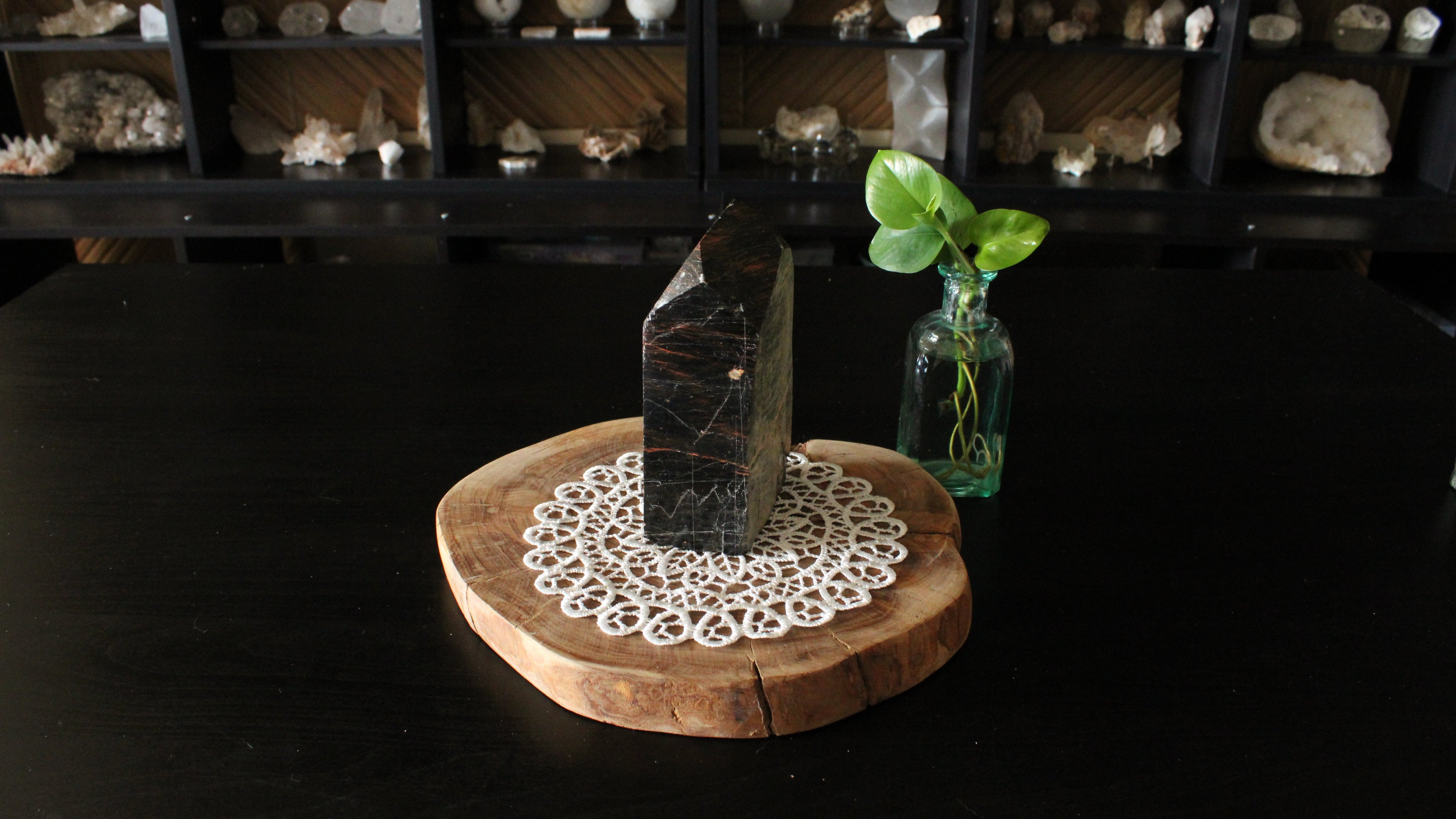 XL Mahogany Obsidian Raw Top Polished Statement Piece