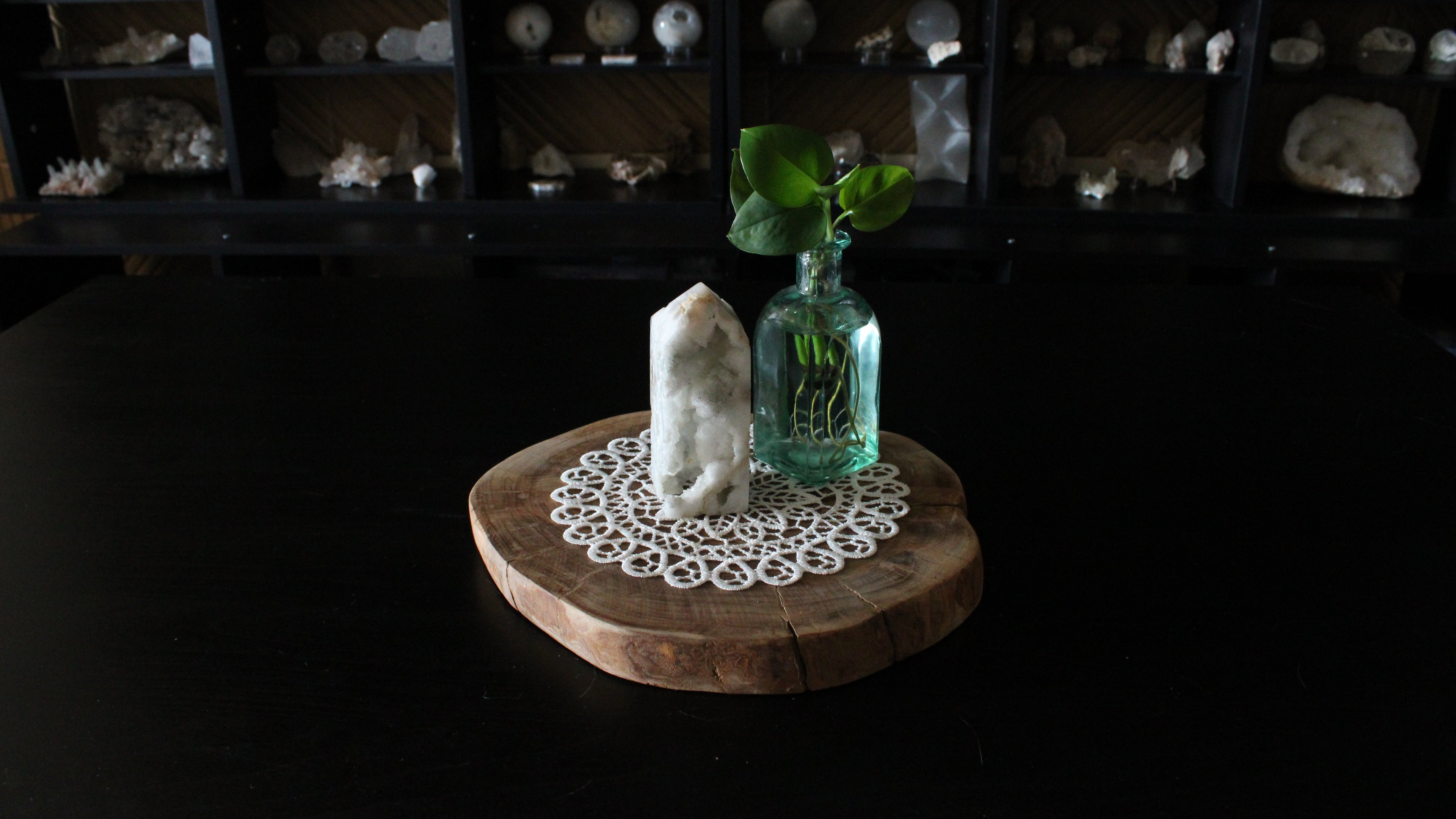 White Druzy Quartz Cathedral Towers