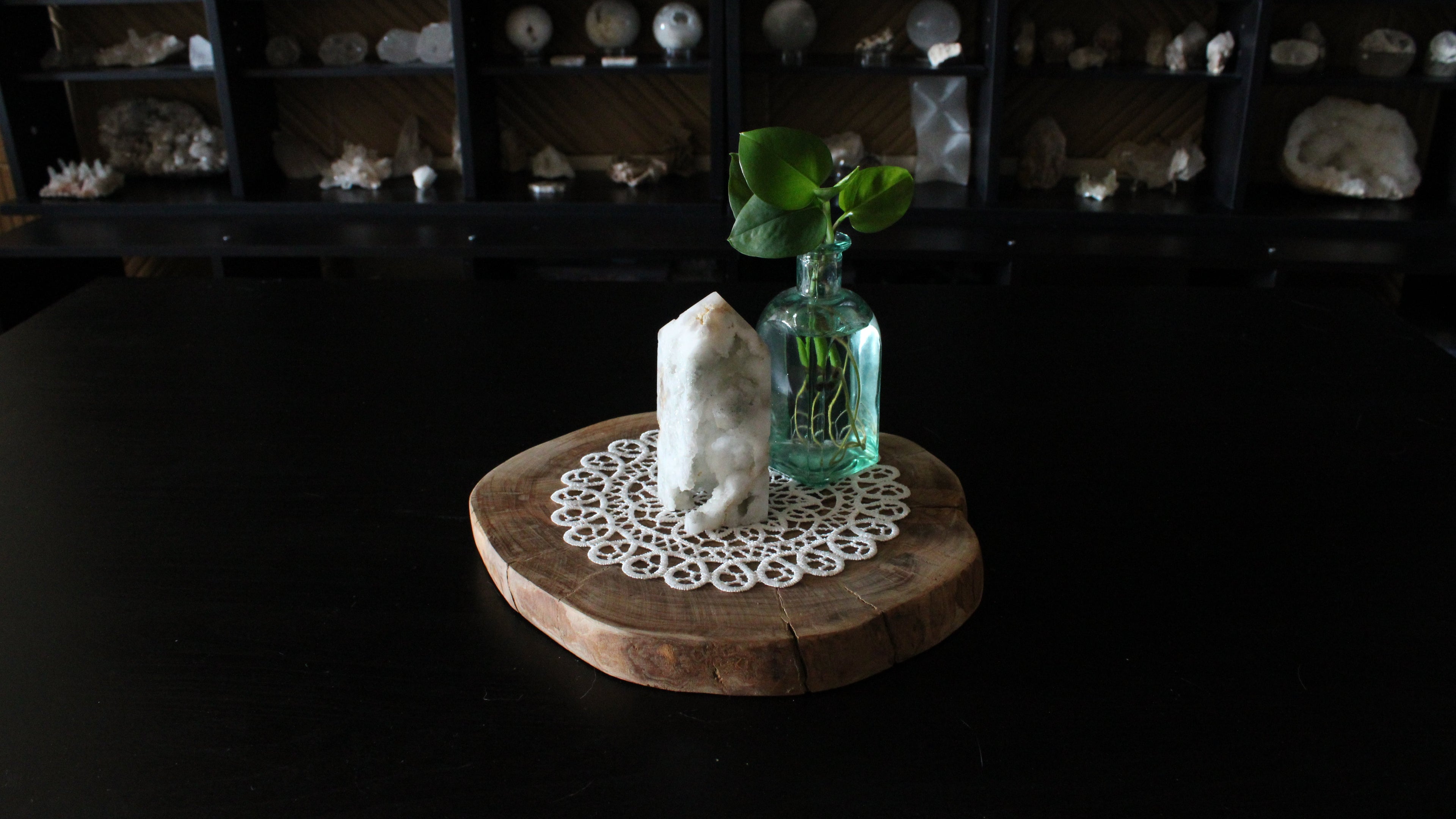 White Druzy Quartz Cathedral Towers