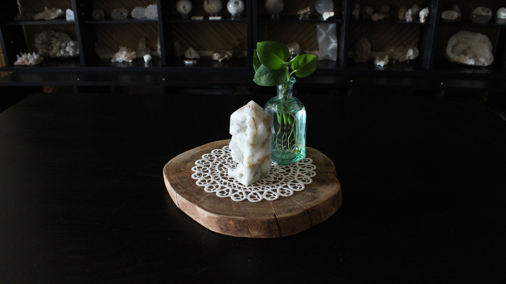 White Druzy Quartz Cathedral Towers
