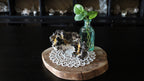 Limonite with Goethite Specimen on Calcite Matrix Cluster